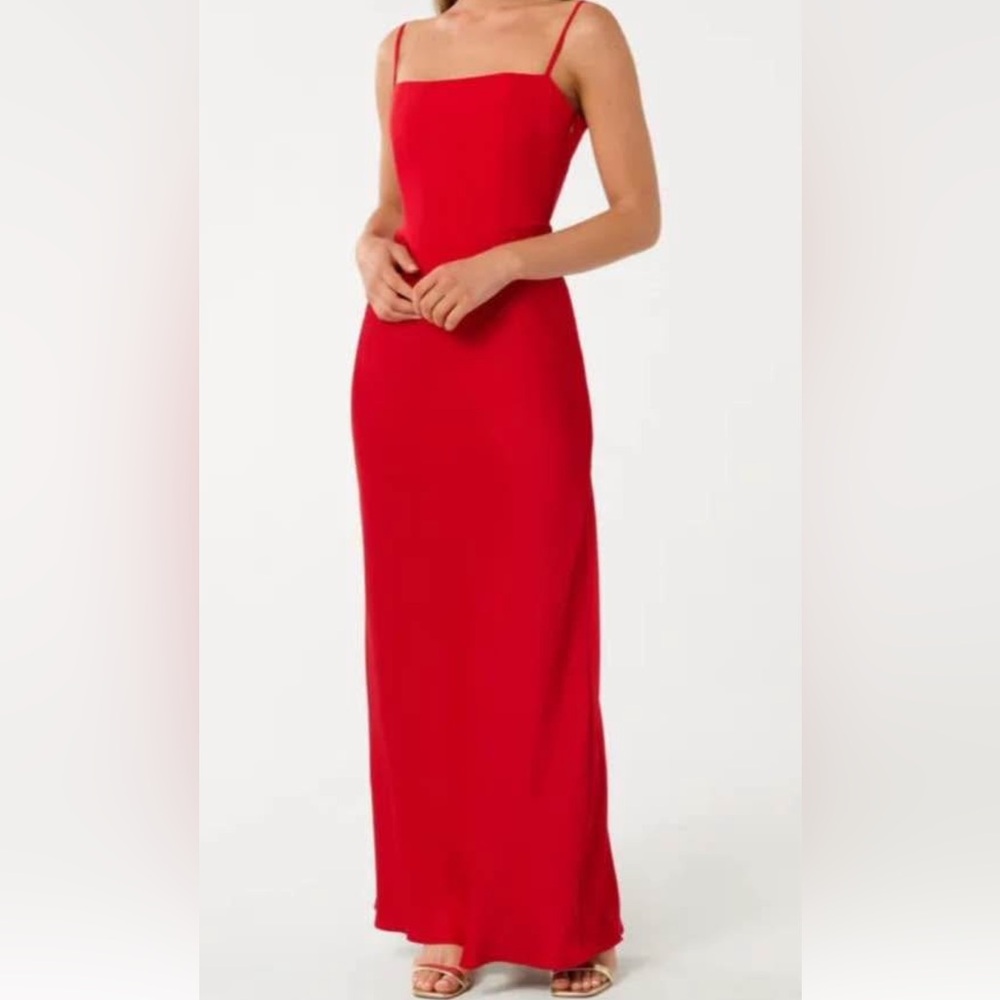 Ever New Strapless Red Dress
